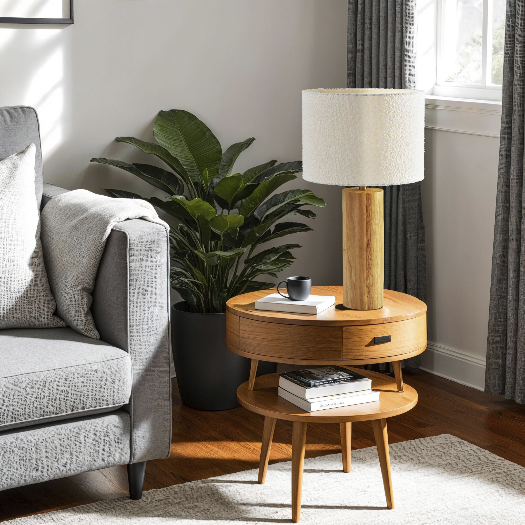 Brayden 28 inch 150.00 watt Natural Wood Table Lamp Portable Light